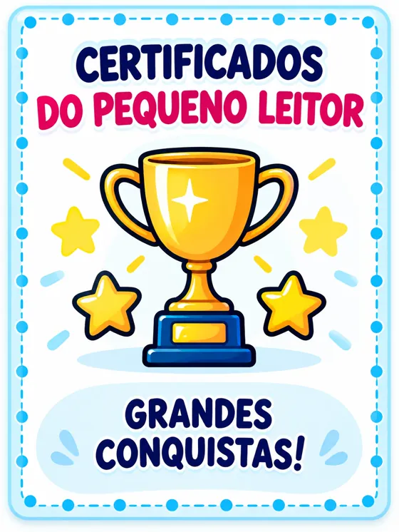 Capa do bônus Certificados do Pequeno Leitor