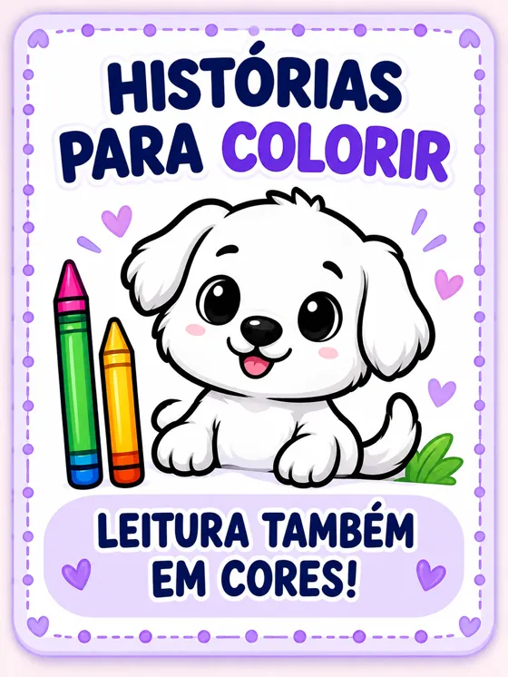 Capa do bônus Histórias para Colorir